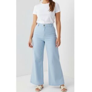 BIG BUD PRESS Bell Bottoms, Baby Blue, 2XL